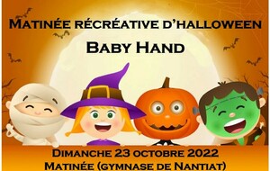 Matinée récréative d'Halloween : Spéciale Baby-Hand